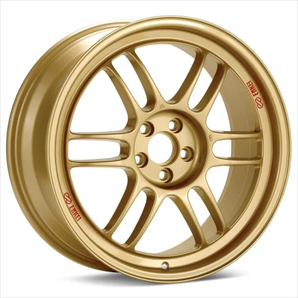 Enkei RPF1 17x8 5x100 45mm Offset 73mm Bore Gold Wheel 02-10 WRX & 04 STI