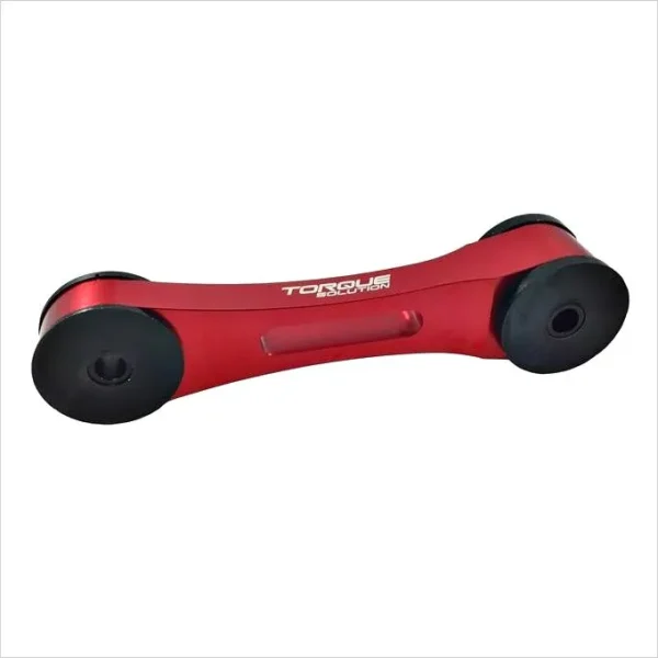 Torque Solution Billet Aluminum Pitch Stop Tranny Mount: Subaru - Red