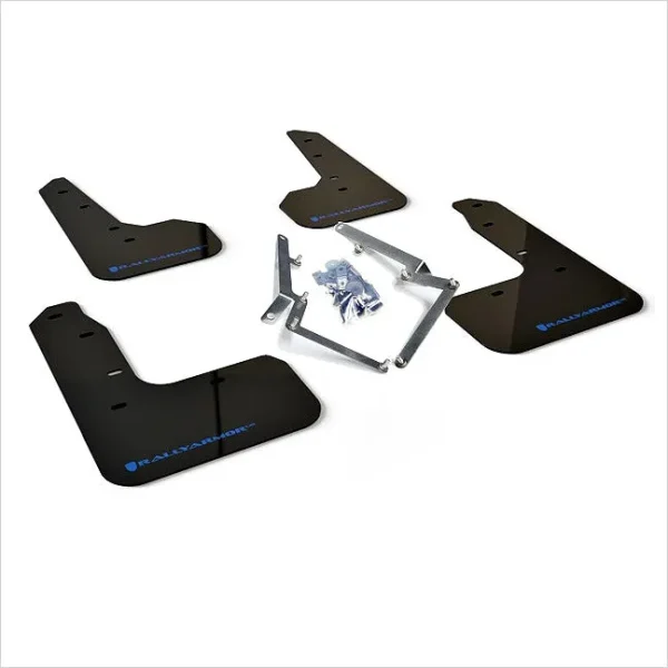 Rally Armor 17-21 Honda Civic Sport/Sport Touring Black UR Mud Flap w/Blue Logo
