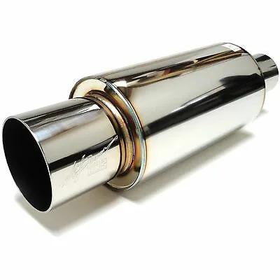 HKS Universal Muffler 2.5 Inlet / 3.7in Outlet (SUS304 NO COATING)