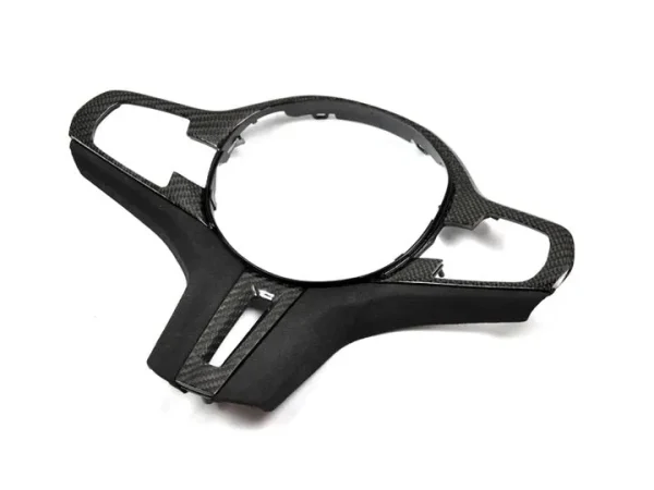 AutoTecknic Carbon Alcantara Steering Wheel Trim BMW F90 M5 (2020+) non-heated wheel